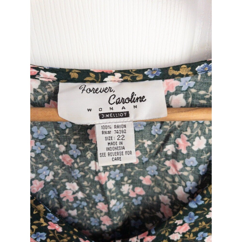 Vintage Forever Caroline by Jim Elliot Floral Mid Length Plus Size Dress size 22 - Picture 4 of 8